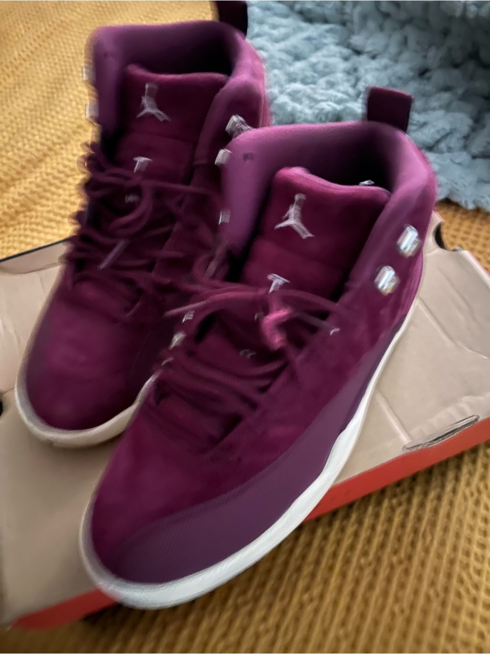 Jordan Mid-Top Sneakers in Burgundy Plum